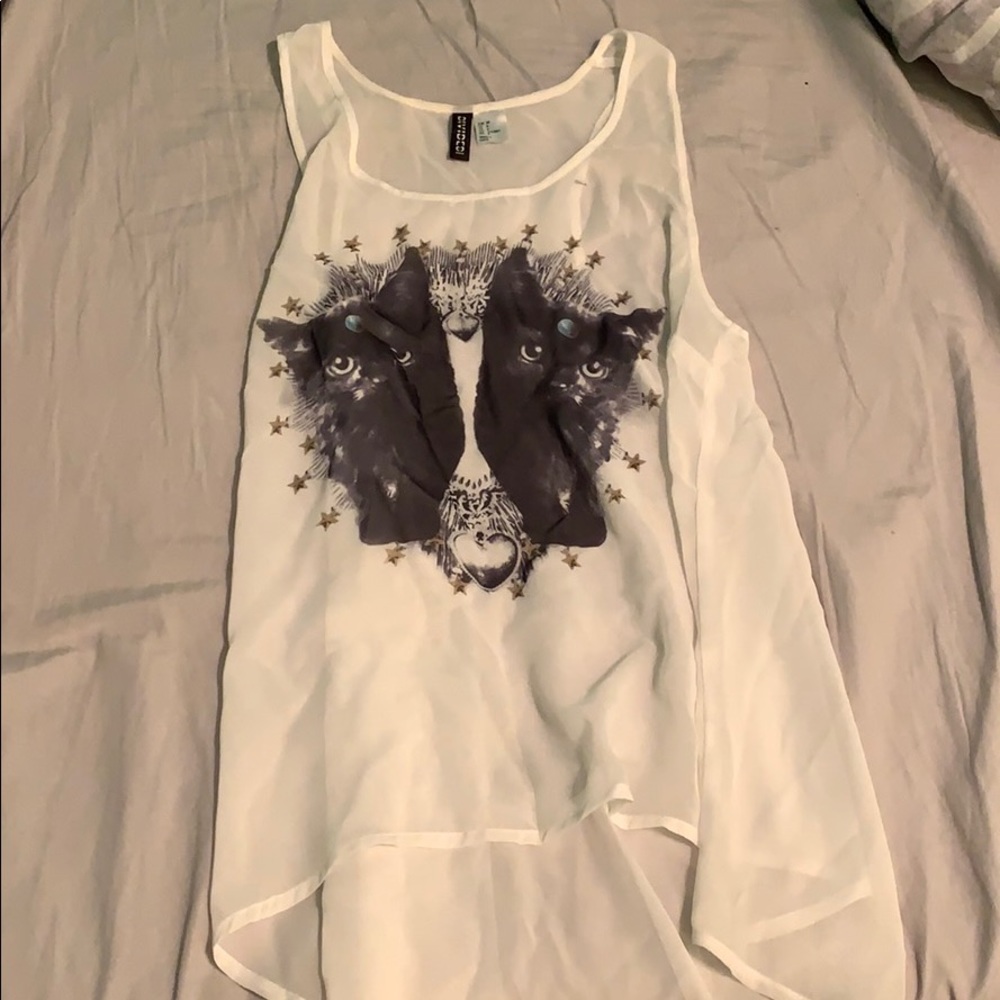 Graphic Cat blouse